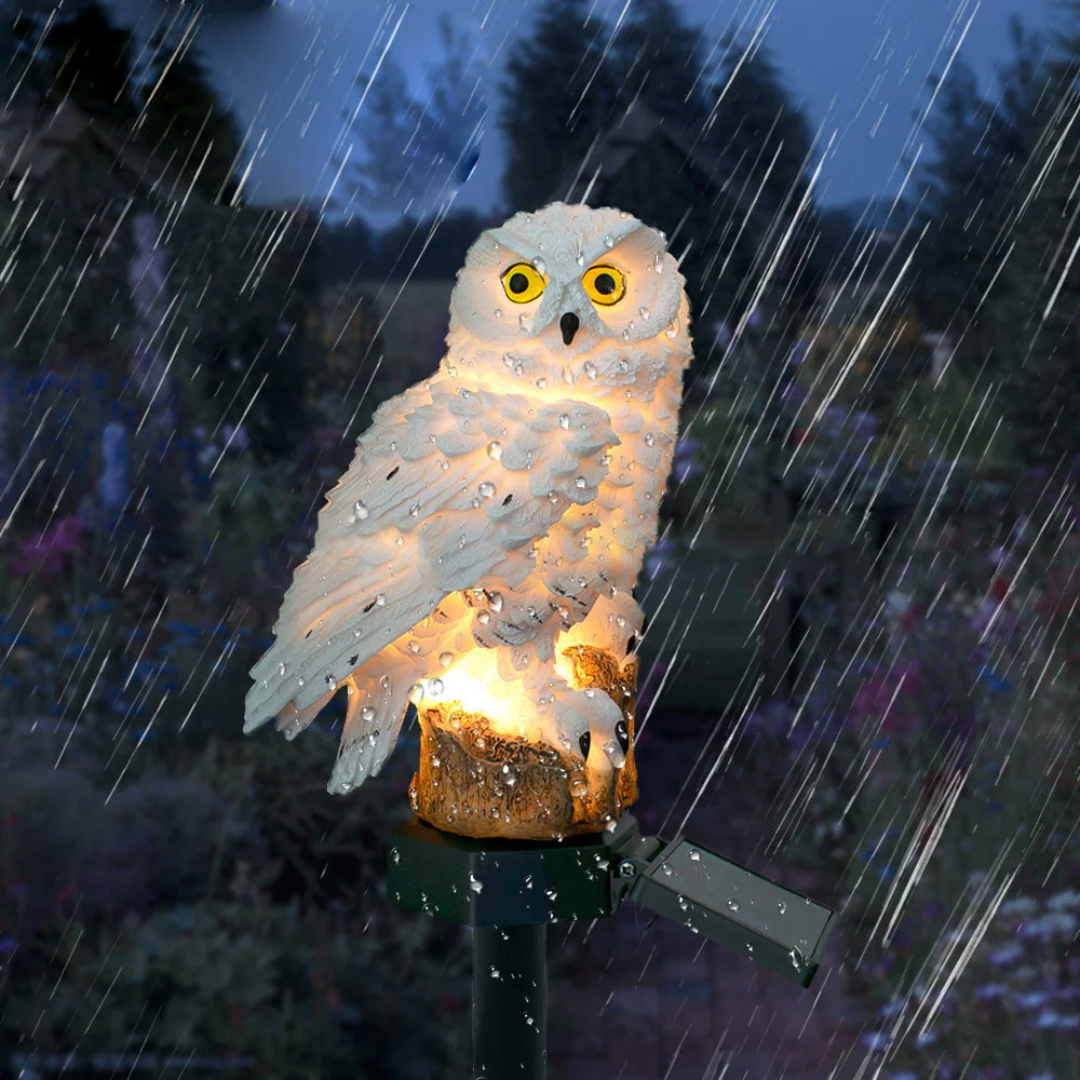 Solar Garden Lights Outdoor Owl Waterproof LED Yard Lights